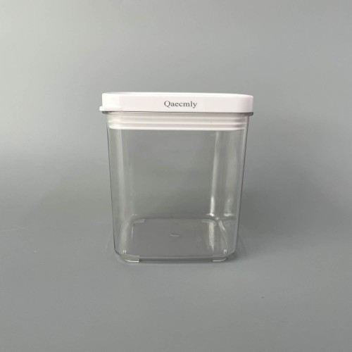 Qaecmly Airtight Plastic Kitchen Container – Transparent BPA-Free Food Storage Box with Secure Lid for Pantry & Fridge